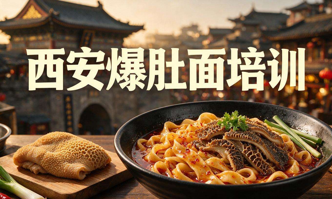 ⻄安爆肚⾯培训