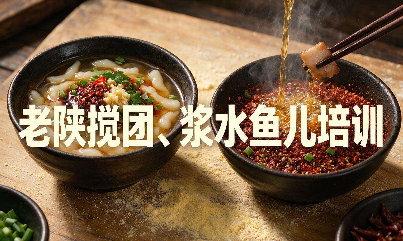 ⽼陕搅团、浆⽔⻥⻥培训